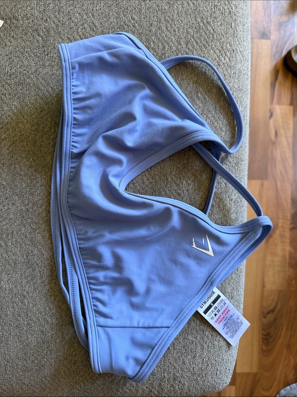 Gymshark periwinkle Blue Strappy Sports Bra